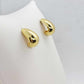Teardrop Earrings in Gold Plated Stainless Steel