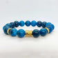 Natural Blue Apatite Bracelet in 10m Stones