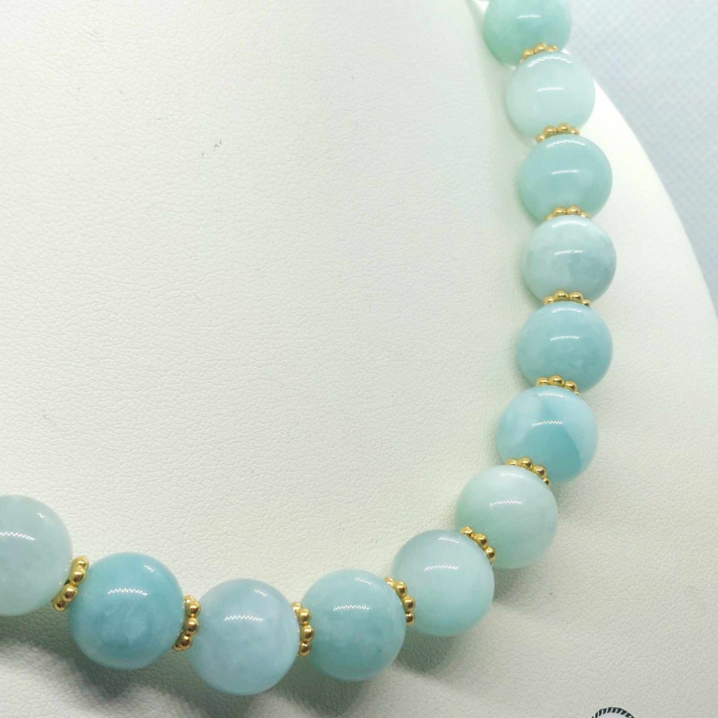 Natural Burmese Jade Choker Necklace in 12mm Stones