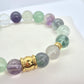 Natural Fluorite Bracelet in 10mm Stones