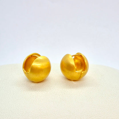 Earrings in Gold Plated Stainless Steel