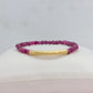 Natural Ruby Stone Bracelet with 4mm Stones