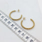 Hoop Earrings in Gold Plated Stainless Steel