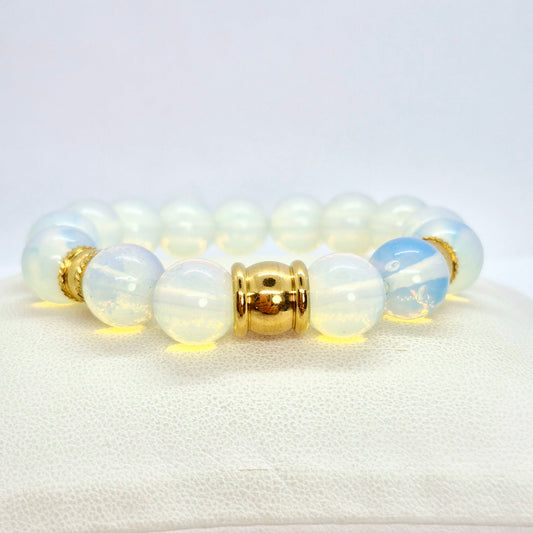 Natural Opal Bracelet in 12mm Stones