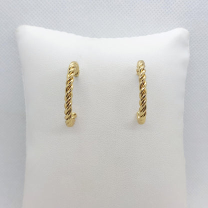 Hoop Earrings in Gold Plated Stainless Steel