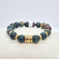 Natural African Bloodstone Bracelet in 10mm Stones