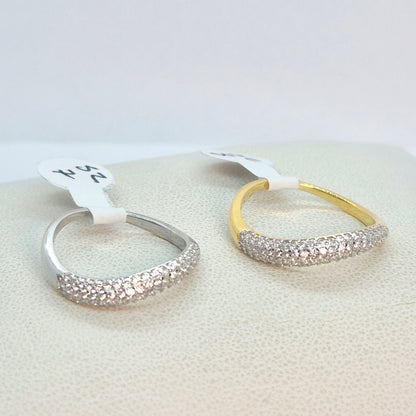Sterling Silver Ring with Zirconia stones