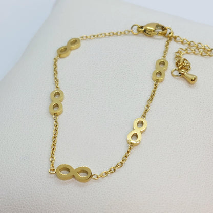 Infinity Set Gold Plated Stainless Steel