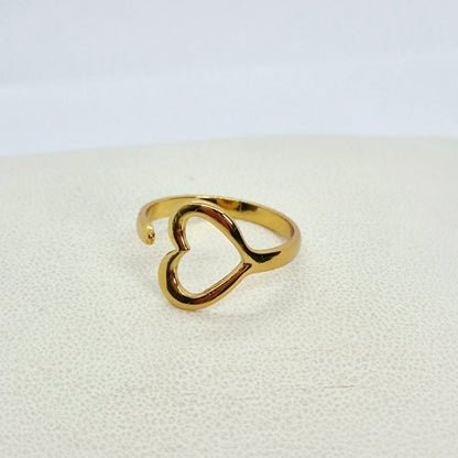 Gold Plated Stainless Steel Ring Resizeable