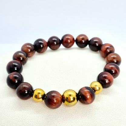 Tiger Eye Bracelet Collection in 10mm Stones