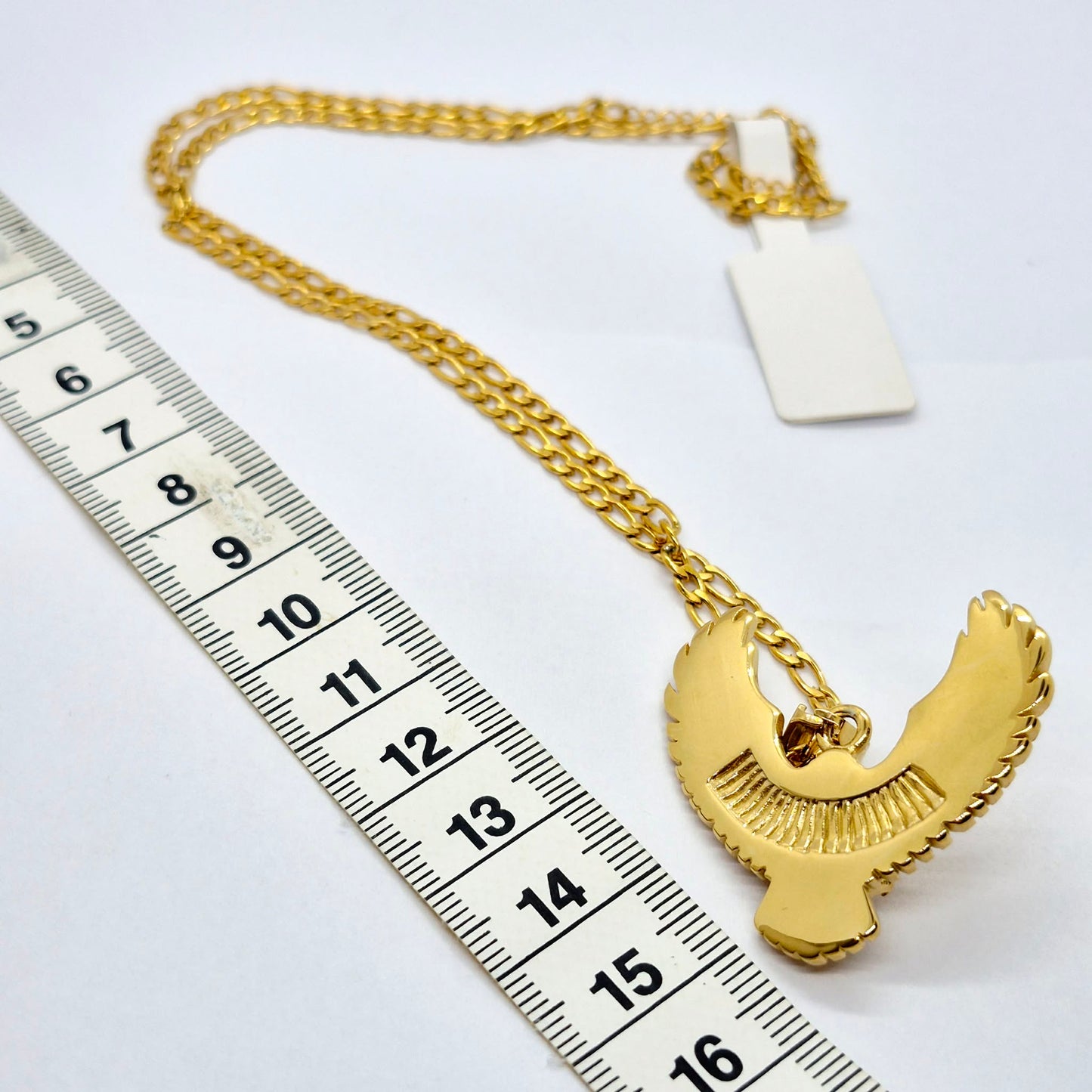 Phoenix Pendant Necklace in Gold Platted Stainless Steel