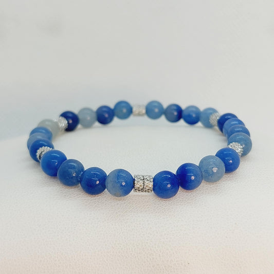 Natural Blue Aventurine Bracelet in 6mm Stones