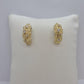 Large Half Hoop Earrings in Gold Plated Stainless Steel