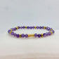 Natural Amethyst Stone Bracelet with 4mm Stones