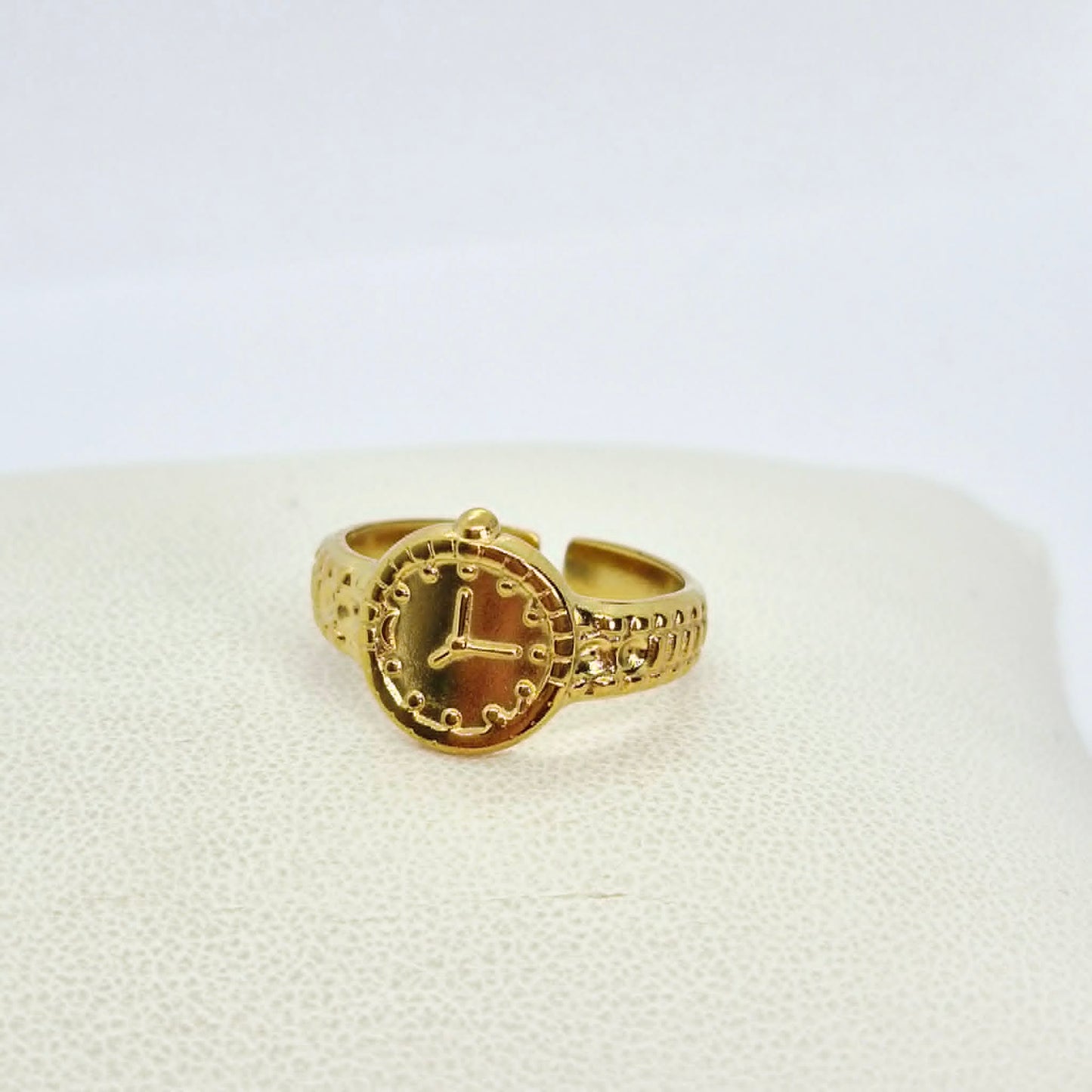 Gold Plated Stainless Steel Ring Resizeable