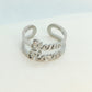 Customizeable Ring in Stainless Steel Resizeable for Names or Special Dates