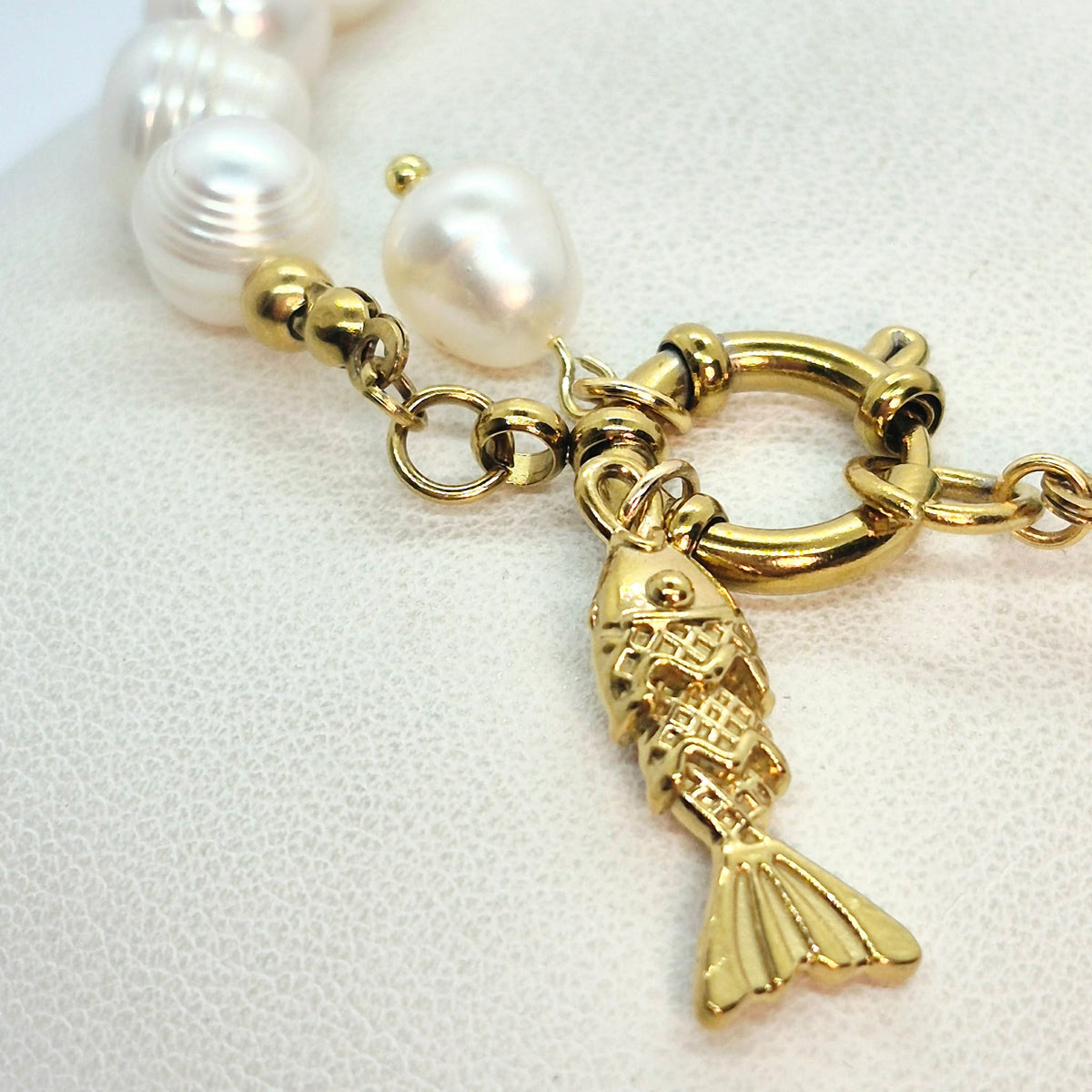 Natural Pearl and Turquoise Bracelet in 8-9mm Stones