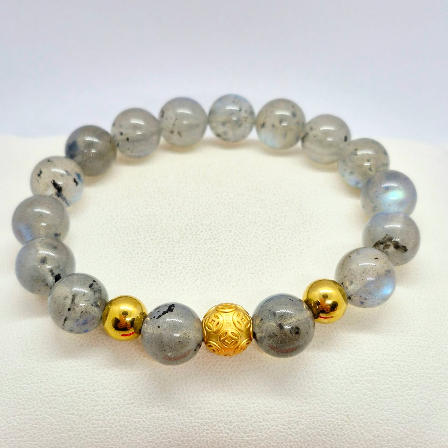 Natural Labradorite Bracelet in 10mm Stones