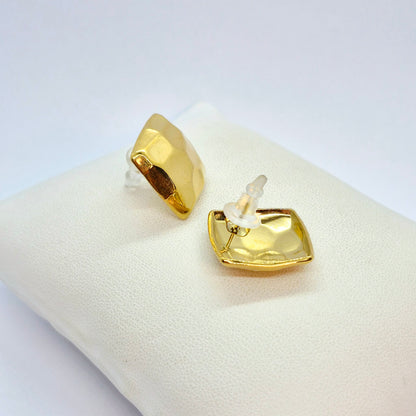 Earrings in Gold Plated Stainless Steel