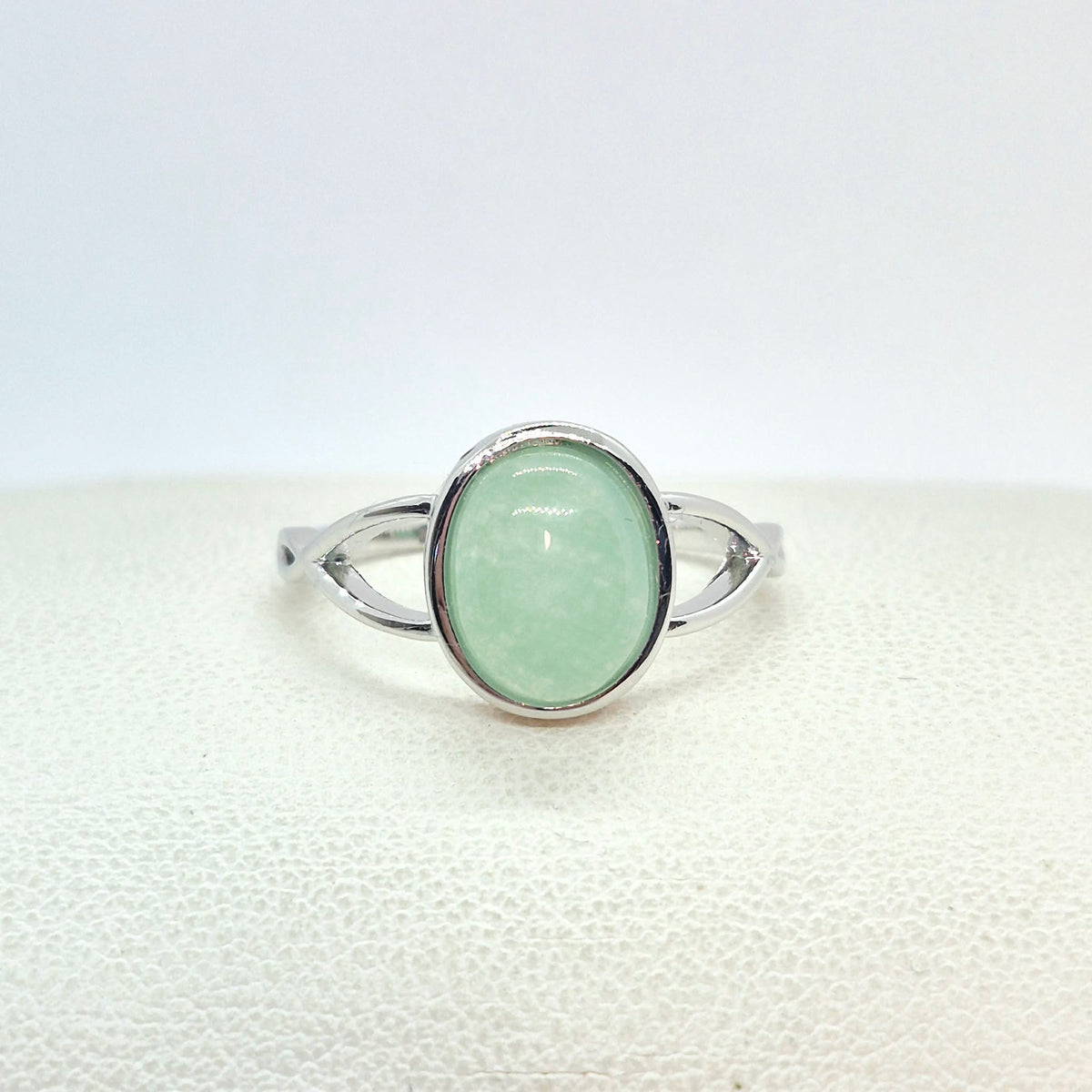 Natural Stone Ring in Sterling Silver with Turquoise, Lapis, Rose Quartz, Aventurine, Obsidian and Blue Goldstone