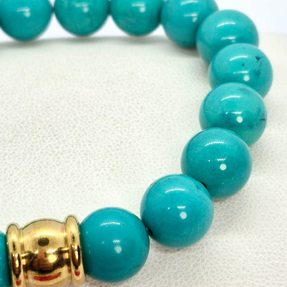 Natural Turquoise Bracelet in 10mm Stones