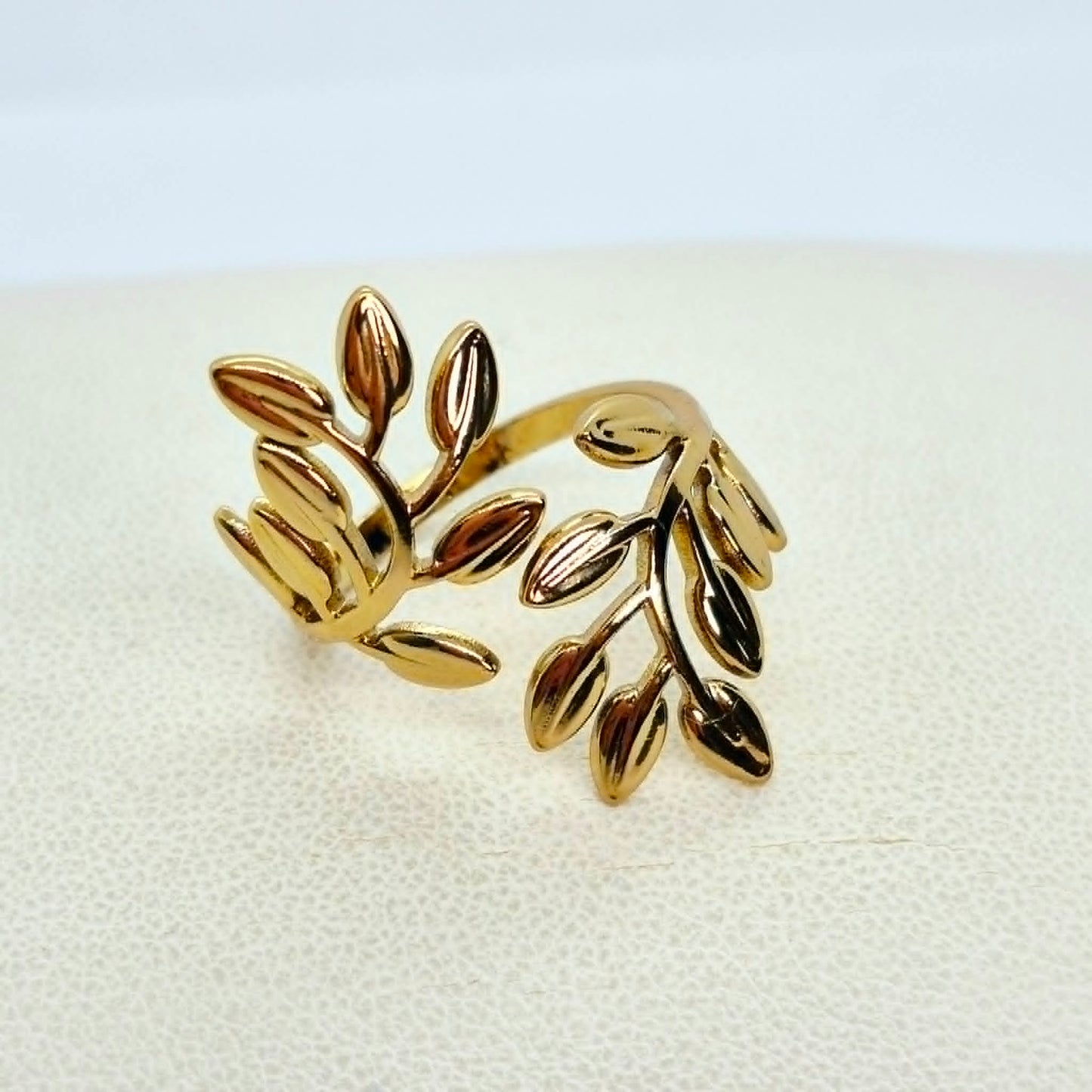 Gold Plated Stainless Steel Ring Resizeable