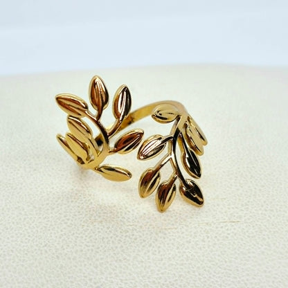 Gold Plated Stainless Steel Ring Resizeable