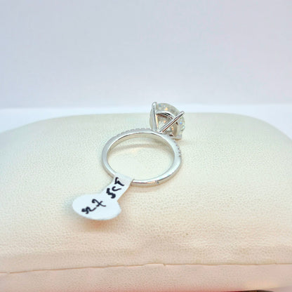 5ct Moissanite Diamond Ring in Sterling Silver