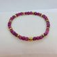 Natural Ruby Stone Bracelet with 4mm Stones