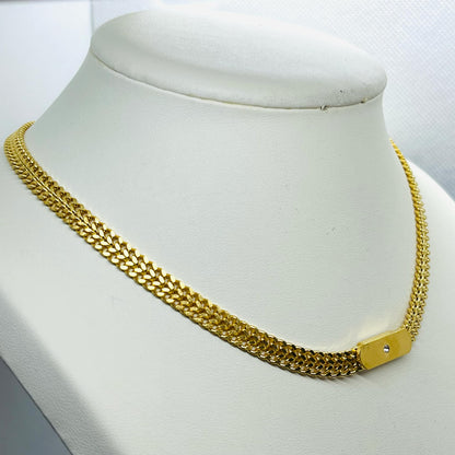 Necklace Chain in Gold Plated Stainless Steel