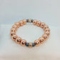 Natural Rose Gold Hematite Bracelet with 10mm Stones