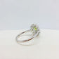 Natural Peridot Ring with 2ct Stone in Sterling Silver (Copy)