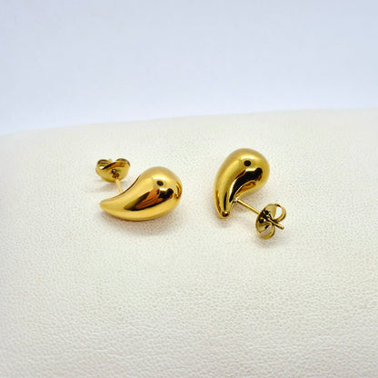 Raindrop Earrings in Gold Plated Stainless Steel