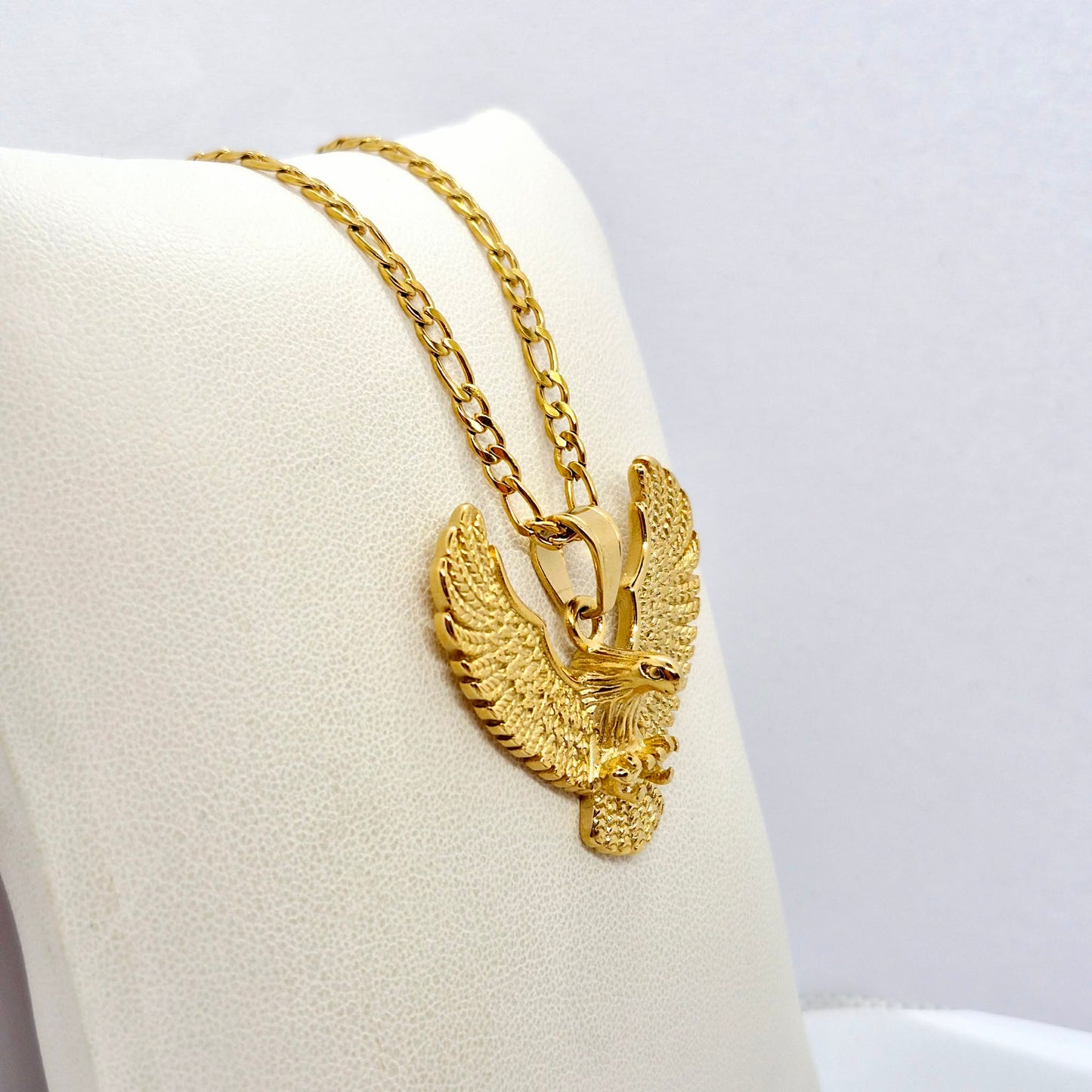 Phoenix Pendant Necklace in Gold Platted Stainless Steel