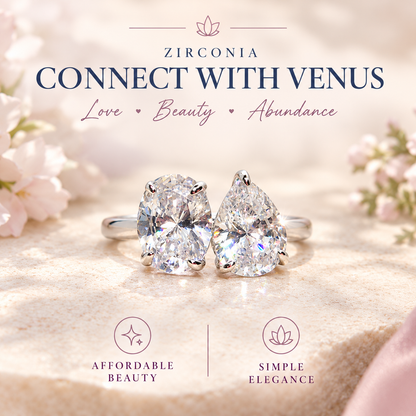Natural Zirconia Stone Ring in Sterling Silver