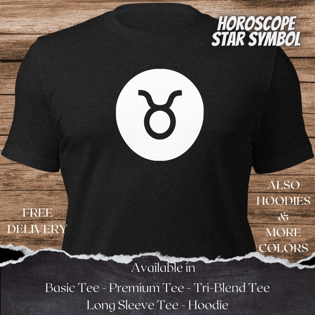 Taurus Star Symbol TShirt and Hoodie for Men and Women