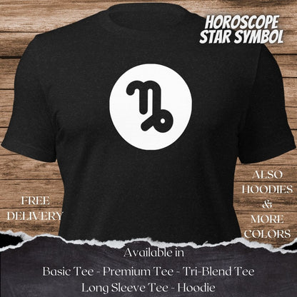Capricorn Star Symbol TShirt and Hoodie for Men and Women