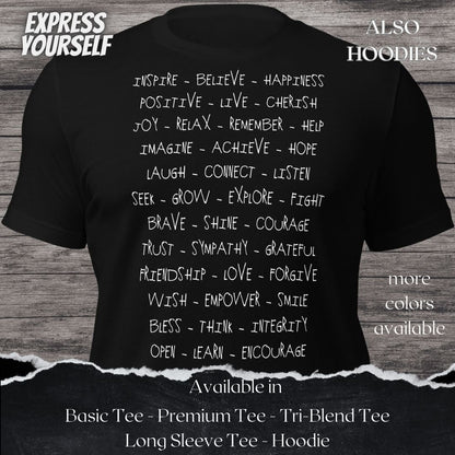 Inspiration TShirt and Hoodie is a Creative Graphic design for Men and Women