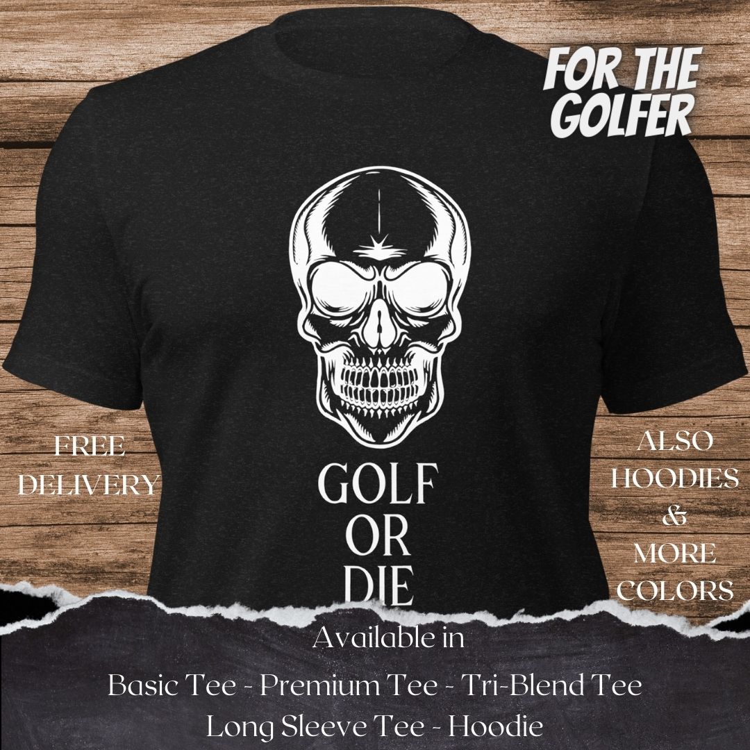 To Golf or not to Golf TShirt and Hoodie is a Creative Golf Graphic design for Men and Women