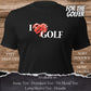 I Love and Hate Golf TShirt and Hoodie is a Creative Golf Graphic design for Men and Women