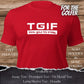 TGIF Golf TShirt and Hoodie is a Creative Golf Graphic design for Men and Women