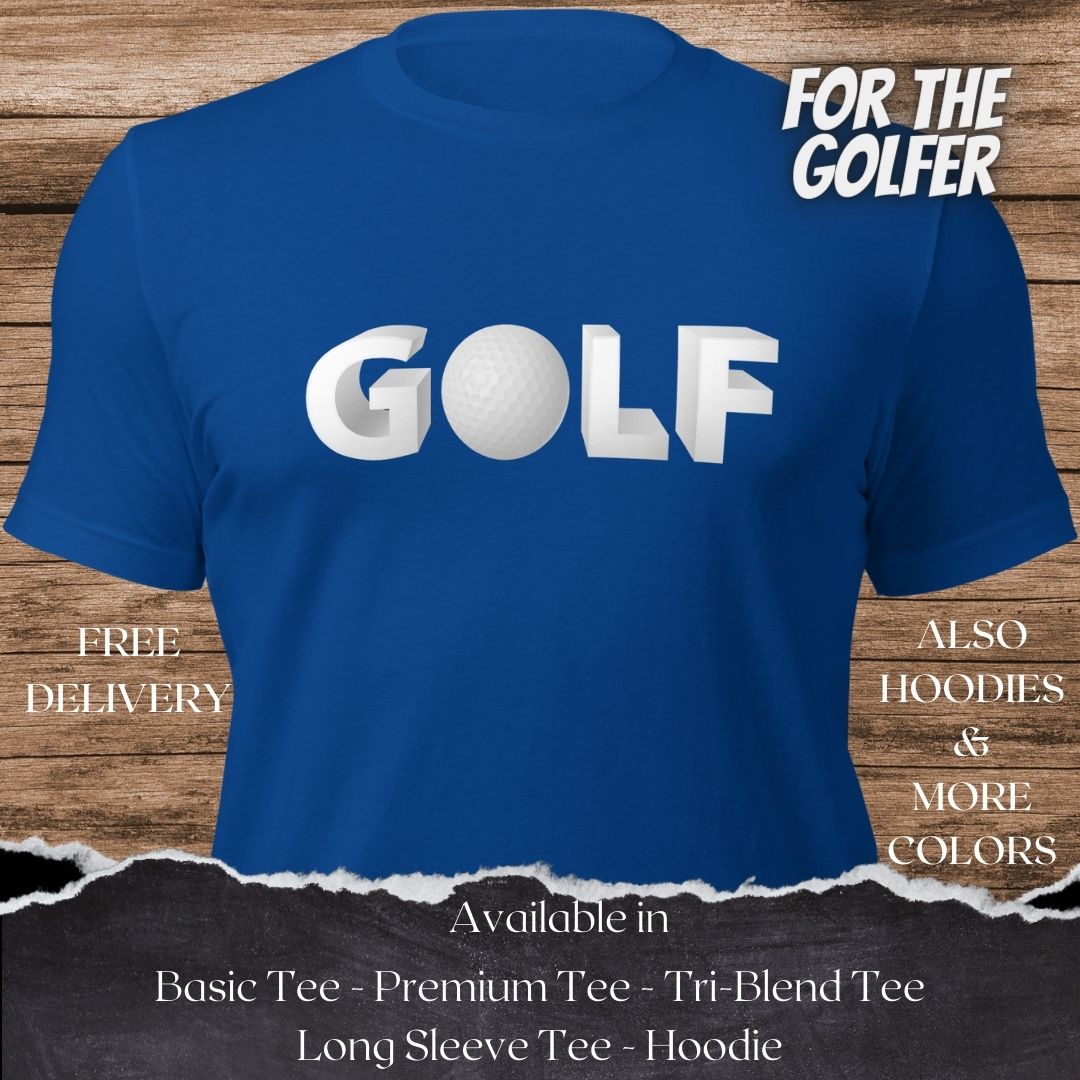 3D Golf TShirt and Hoodie is a Creative Golf Graphic design for Men and Women