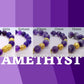 Natural Amethyst Bracelet in 10-12-14 mm Stones