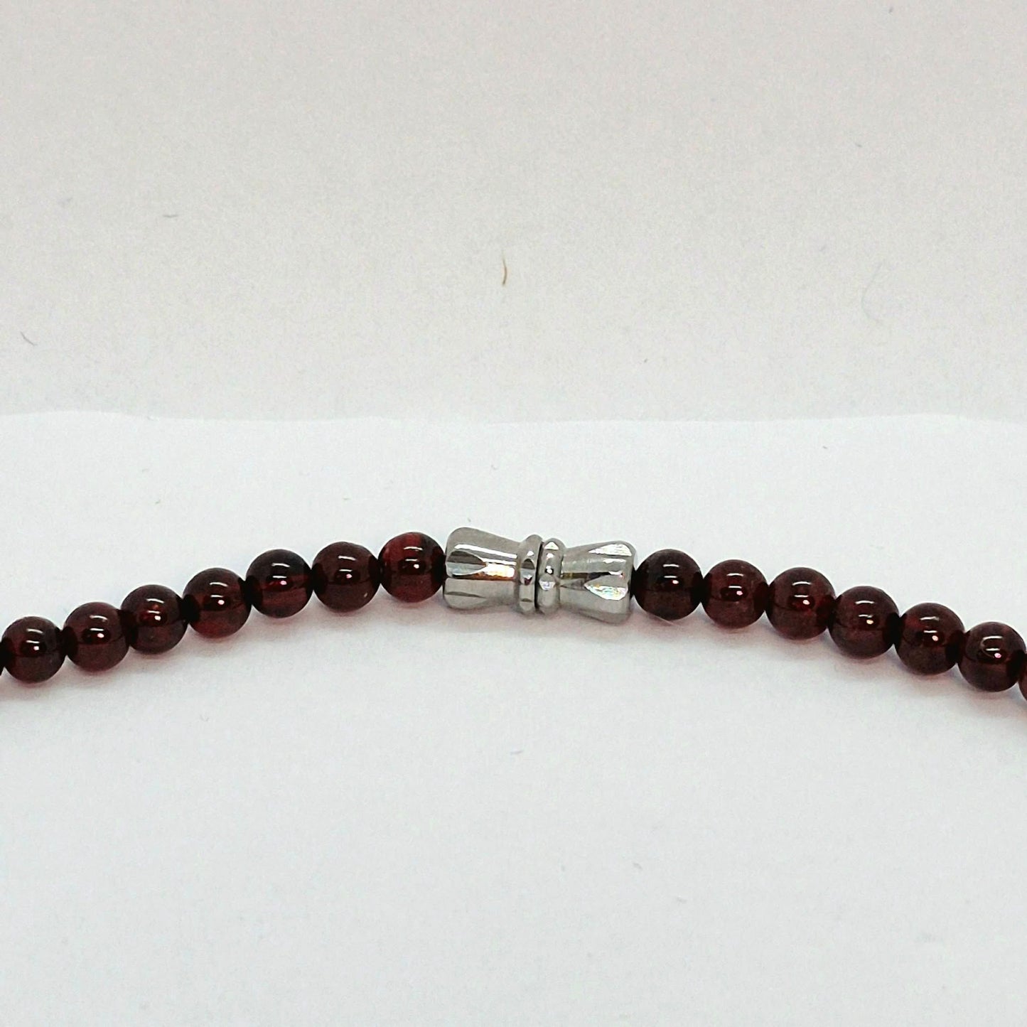 Natural Dark Red Garnet Necklace with 4,6,8 and 10mm Stones