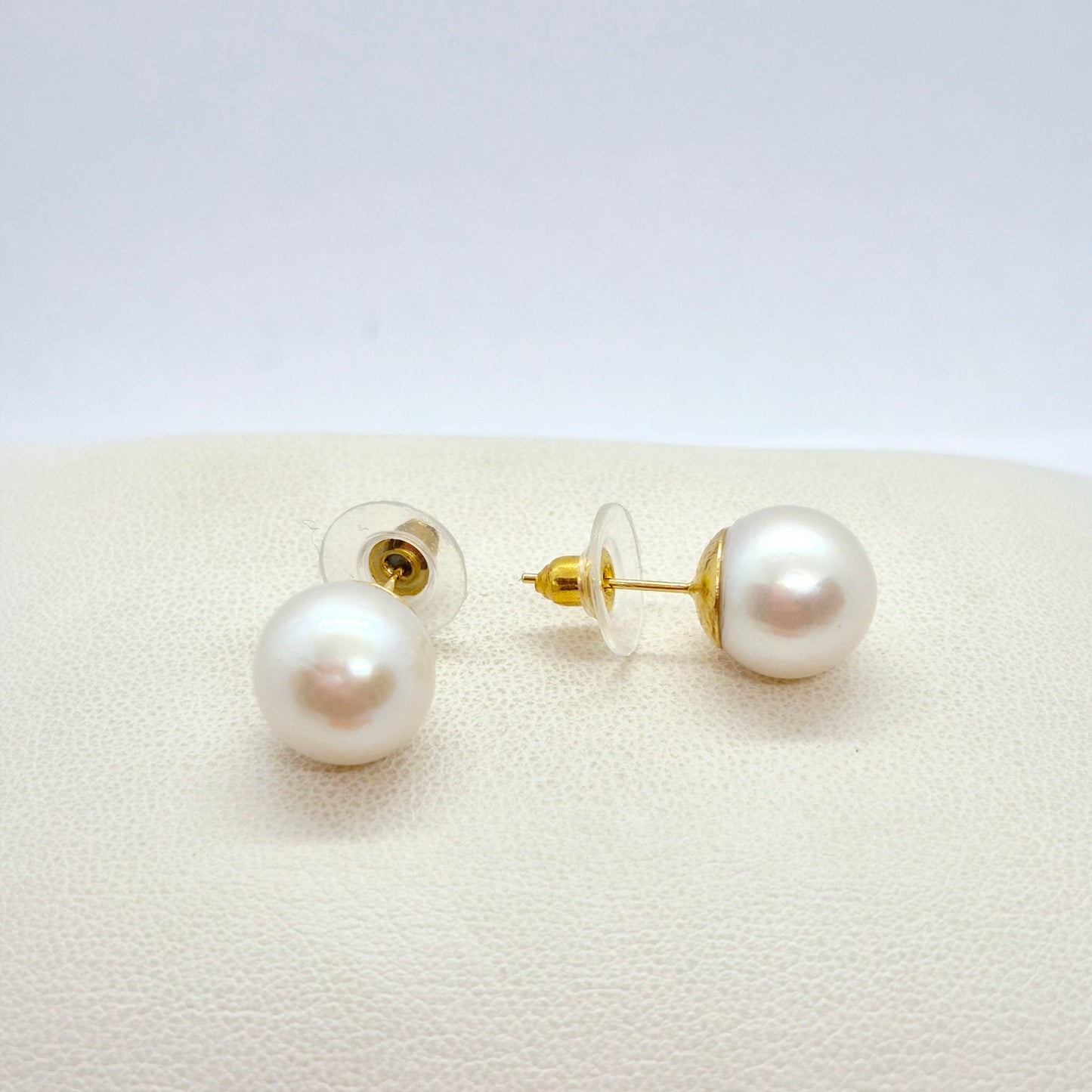 Natural 12mm Edison Pearl Set in Gold Plated Stainless Steel with Snake Chain Necklace