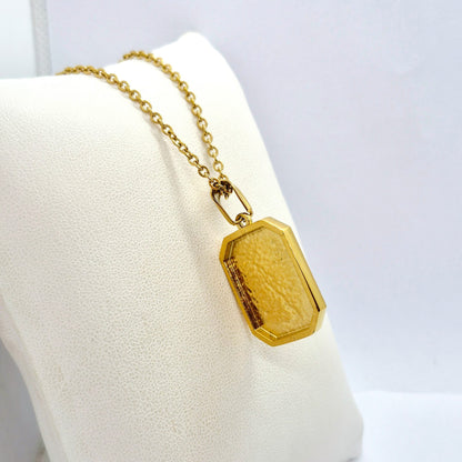 Tree of Life Pendant with Chain Necklace in Gold Platted Stainless Steel