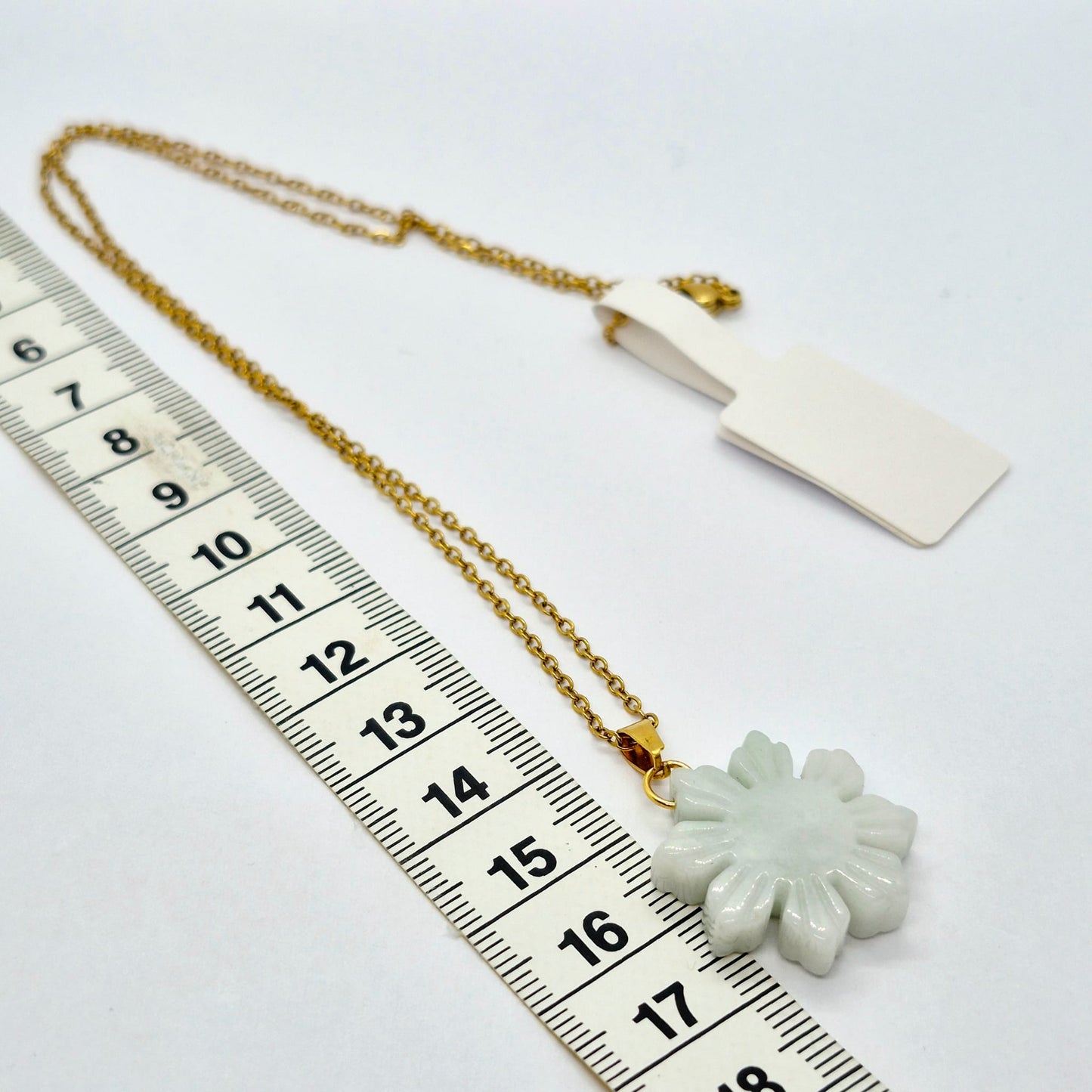 Natural Burmese Jade Mabuhay Pendant with Stainless Steel Gold Plated Chain Necklace