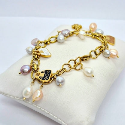 Natural Mixed Irregular Pearl Bracelet