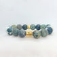 Indian and Moss Agate Garnet Bracelet in 1Omm Natural Stones