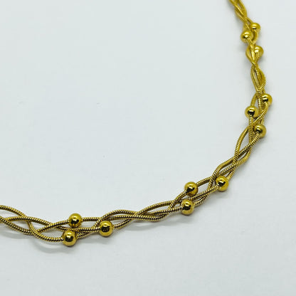 Necklace Chain in Gold Plated Stainless Steel